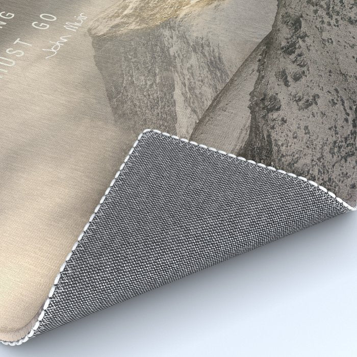 The Mountains are calling, and I must go.  John Muir. Vintage. Rug Gallery Image 4