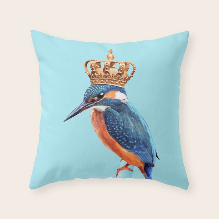 KINGFISHER Throw Pillow Gallery Image 1