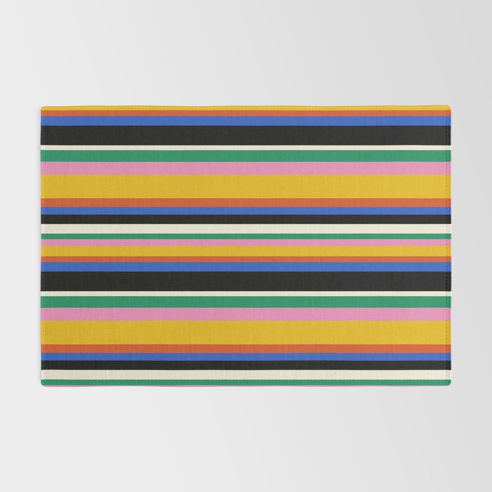 Classic Stripes XIII - Bold Retro Rug Gallery Image 2