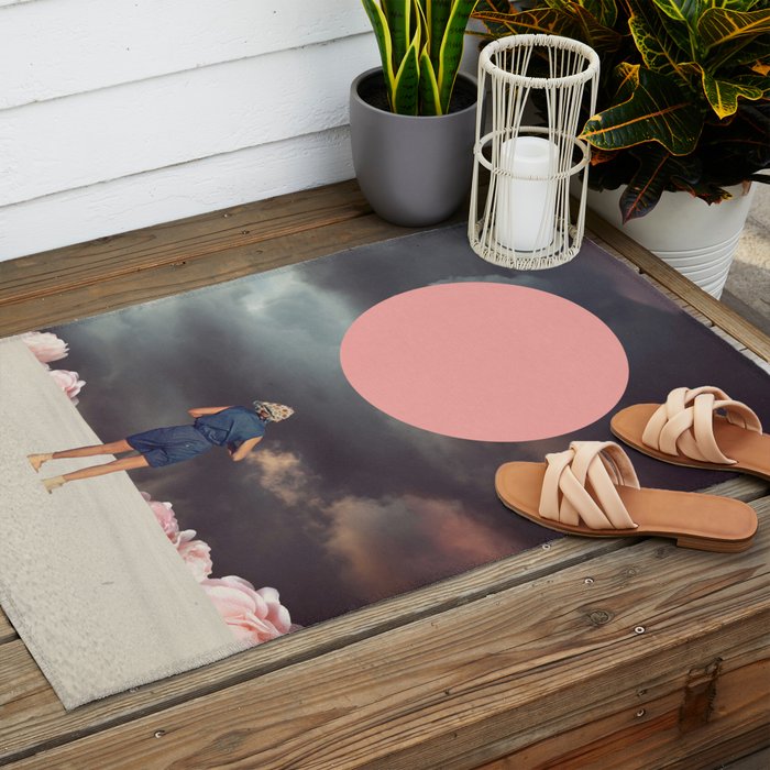 You brought Calm Within Me Outdoor Rug Gallery Image 2