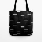 double dash on black Tote Bag Gallery Image 1