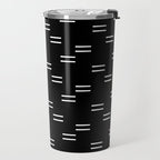 double dash on black Travel Mug Gallery Image 2
