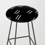 double dash on black Stool Gallery Image 2