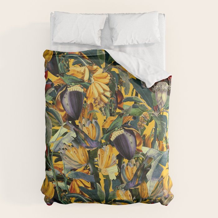 Banana and Leaf Garden Duvet Cover Gallery Image 6