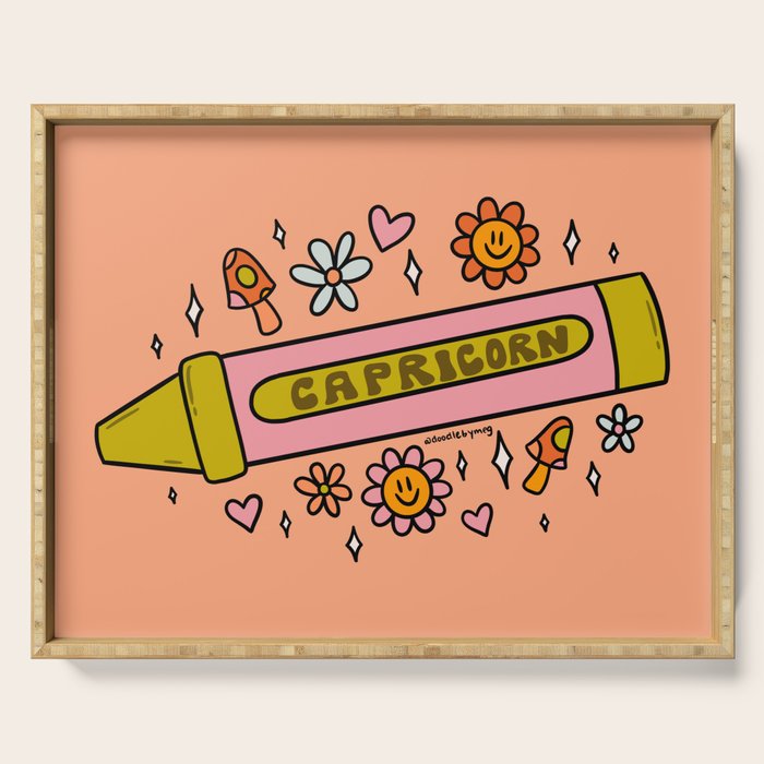 Capricorn Crayon Serving Tray Gallery Image 1