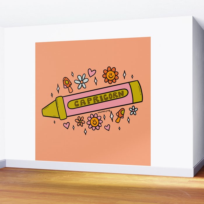Capricorn Crayon Wall Mural Gallery Image 2