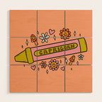 Capricorn Crayon Wood Wall Art Gallery Image 1