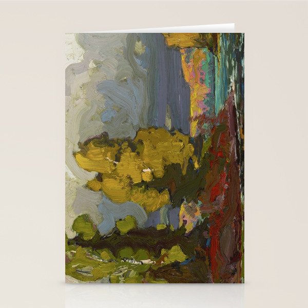 Tom Thomson Poplars by a Lake 1916 Canadian Landscape Artist Stationery Card Gallery Image 1