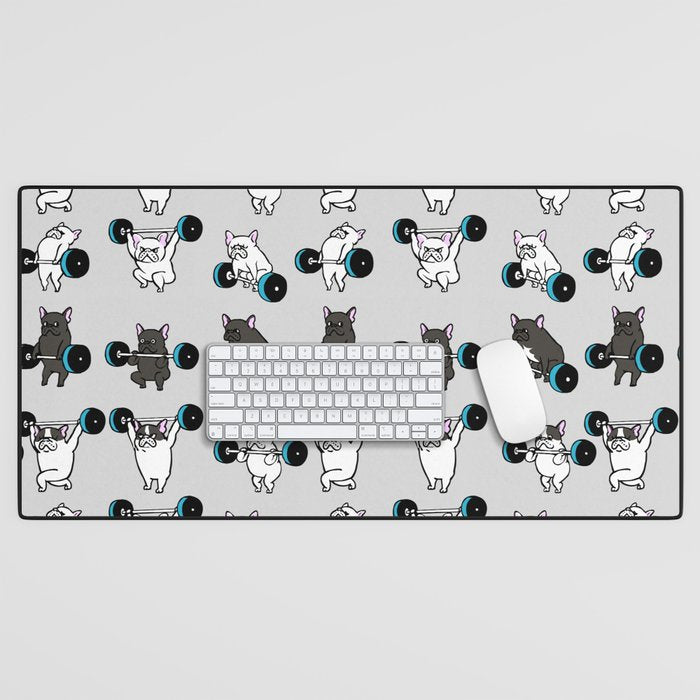 OLYMPIC LIFTING FRENCHIE Desk Mat Gallery Image 1