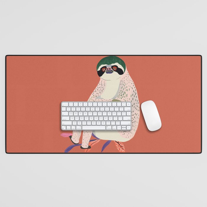 Just Slothin' Around Desk Mat Gallery Image 1