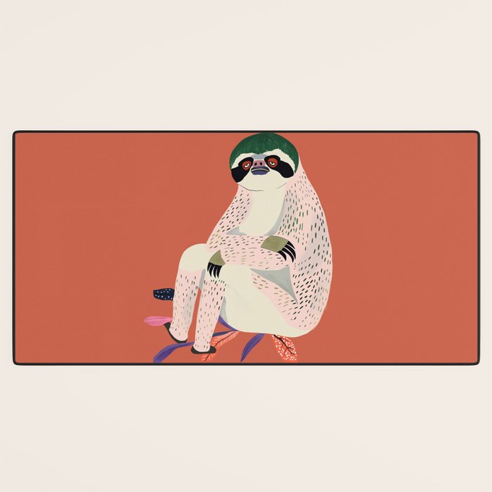 Just Slothin' Around Desk Mat Gallery Image 3