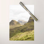 Quiraing Landscape | Nature Travel Photography Art Print | Isle of Skye in Scotland Wrapping Paper Gallery Image 1