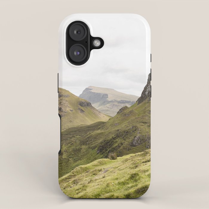 Quiraing Landscape | Nature Travel Photography Art Print | Isle of Skye in Scotland iPhone Case Gallery Image 1