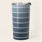 Gradient Arch II Natural Blue Mid Century Modern Rainbow Travel Mug Gallery Image 2