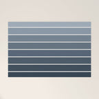 Gradient Arch II Natural Blue Mid Century Modern Rainbow Welcome Mat Gallery Image 1