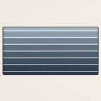 Gradient Arch II Natural Blue Mid Century Modern Rainbow Desk Mat Gallery Image 3