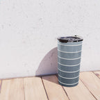 Gradient Arch II Natural Blue Mid Century Modern Rainbow Travel Mug Gallery Image 4
