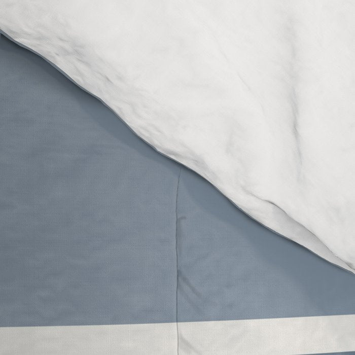 Gradient Arch II Natural Blue Mid Century Modern Rainbow Comforter Gallery Image 4