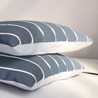 Gradient Arch II Natural Blue Mid Century Modern Rainbow Pillow Sham Gallery Image 3