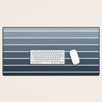 Gradient Arch II Natural Blue Mid Century Modern Rainbow Desk Mat Gallery Image 1