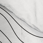 Abstract black and white wave line art pattern Comforter Gallery Image 4