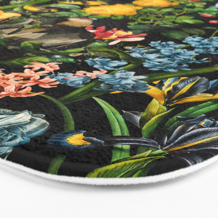 FLORAL AND BIRDS V Bath Mat Gallery Image 3