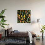 FLORAL AND BIRDS V Wood Wall Art Gallery Image 2