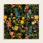 FLORAL AND BIRDS V Wood Wall Art Gallery Image 1