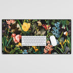 FLORAL AND BIRDS V Desk Mat Gallery Image 1