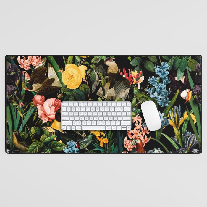 FLORAL AND BIRDS V Desk Mat Gallery Image 1