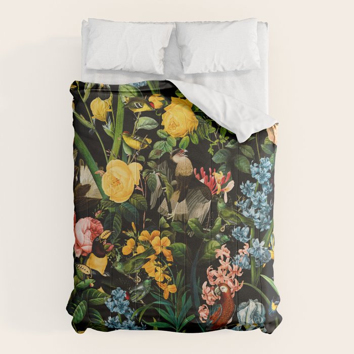 FLORAL AND BIRDS V Comforter Gallery Image 6