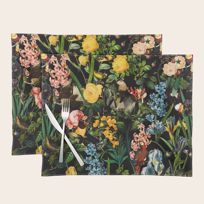 FLORAL AND BIRDS V Placemat Gallery Image 1