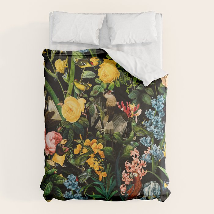 FLORAL AND BIRDS V Duvet Cover Gallery Image 6