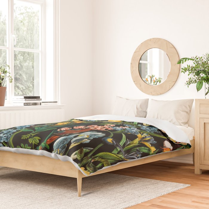 FLORAL AND BIRDS V Duvet Cover Gallery Image 2