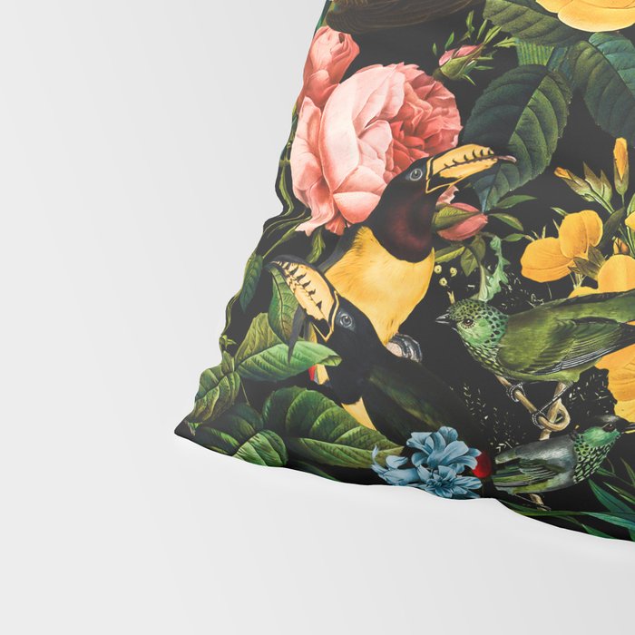 FLORAL AND BIRDS V Pillow Sham Gallery Image 4