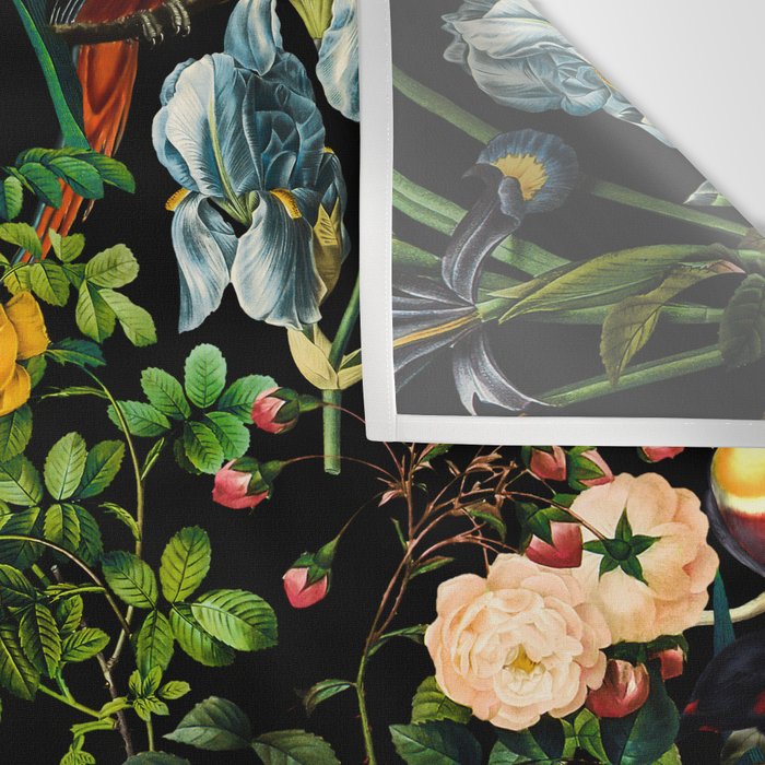 FLORAL AND BIRDS V Wall Tapestry Gallery Image 3