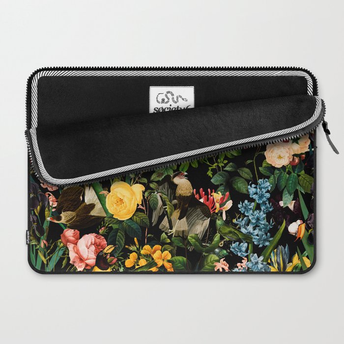 FLORAL AND BIRDS V Laptop Sleeve Gallery Image 2