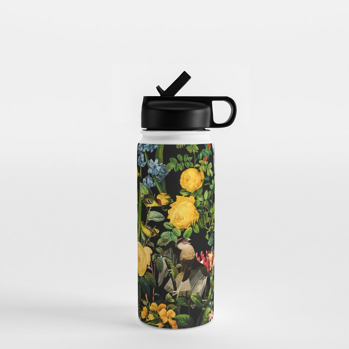 FLORAL AND BIRDS V Water Bottle Gallery Image 1