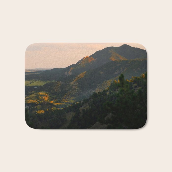 Mount Sanitas Sunset III Bath Mat Gallery Image 1