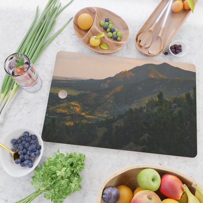 Mount Sanitas Sunset III Cutting Board Gallery Image 2