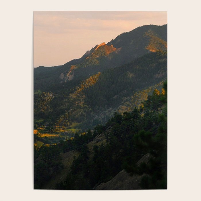 Mount Sanitas Sunset III Poster Gallery Image 4