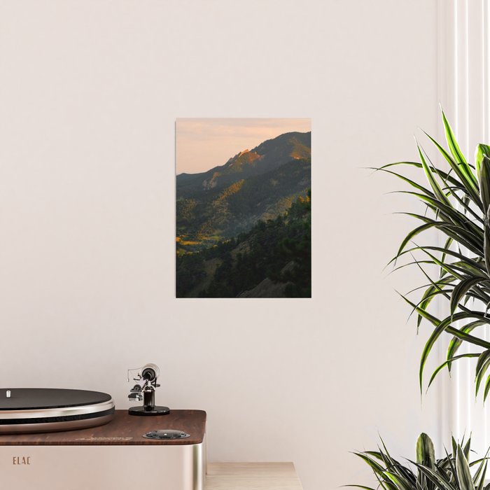 Mount Sanitas Sunset III Poster Gallery Image 2