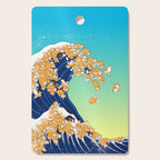 Shiba Inu in Great Wave Cutting Board Gallery Image 1