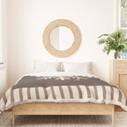 Snowflake Brown Striped Duvet Cover Gallery Image 3