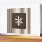 Snowflake Brown Striped Wall Mural Gallery Image 2