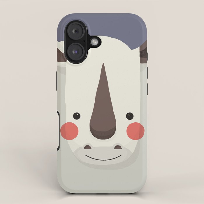 Rhinoceros, Animal Portrait iPhone Case Gallery Image 1