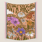 South Dakota Wildflowers Wall Tapestry Gallery Image 4