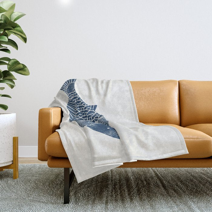 Fishing in a fish 2 Throw Blanket Gallery Image 1