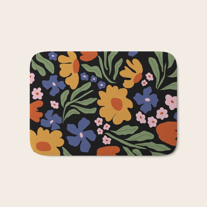 Happy floral park Bath Mat Gallery Image 1