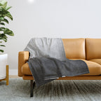 BLUR / abyss / black Throw Blanket Gallery Image 1